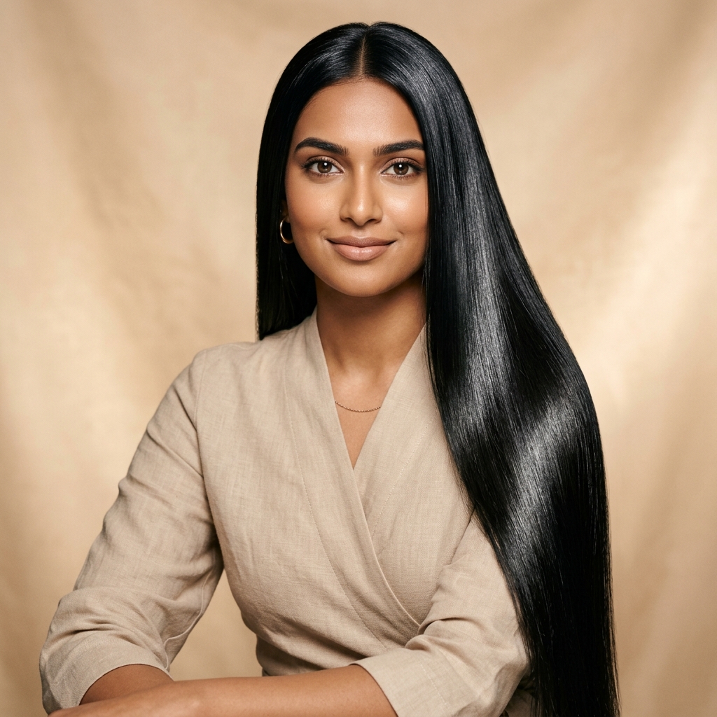 Sleek Straight style hair extensions